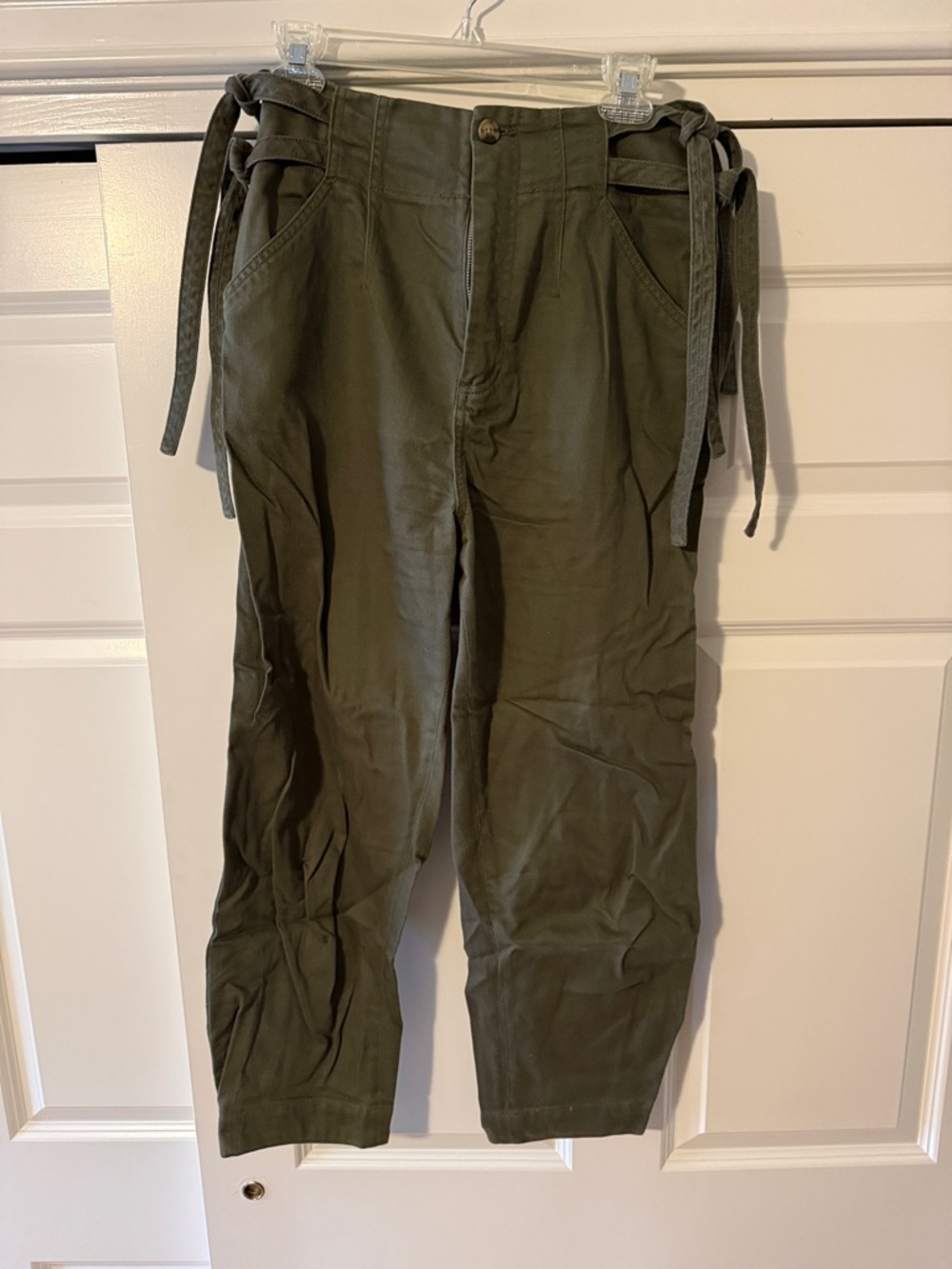 Something Navy Olive Tie-Waist Chinos